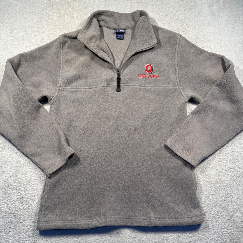 Y2K Team Edition Ohio State Buckeyes‎ Fleece Quarter Zip Sweatshirt Men's L